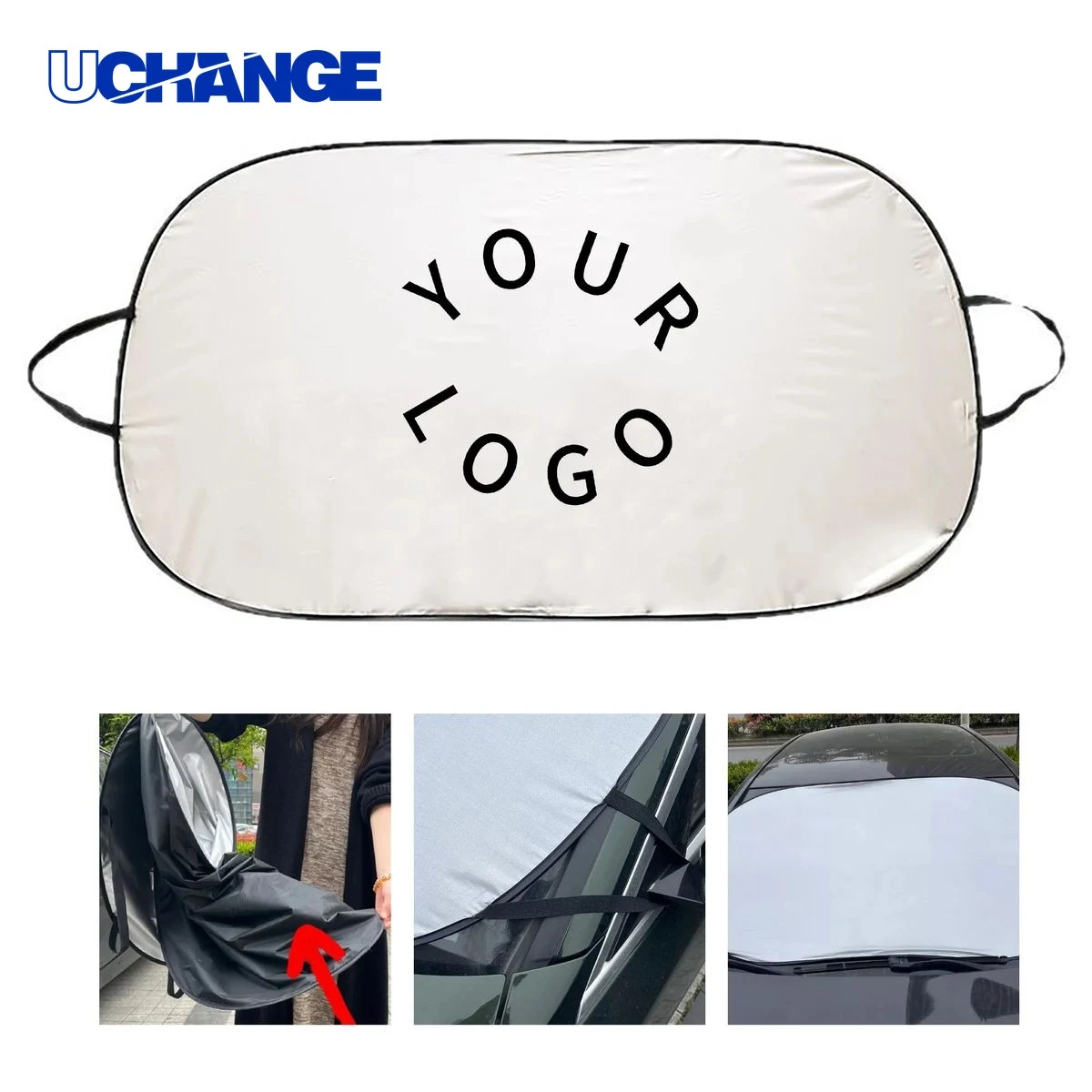Foldable Car Sunshade for Windshield Use 1