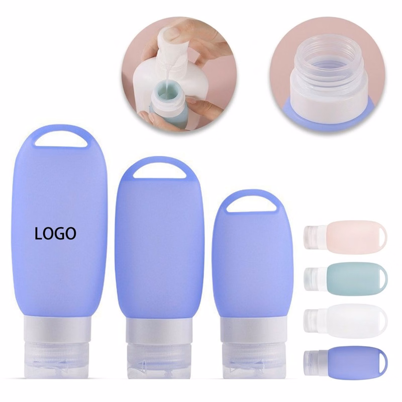 Food Grade Refillable Squeezable Silicone Travel Bottle