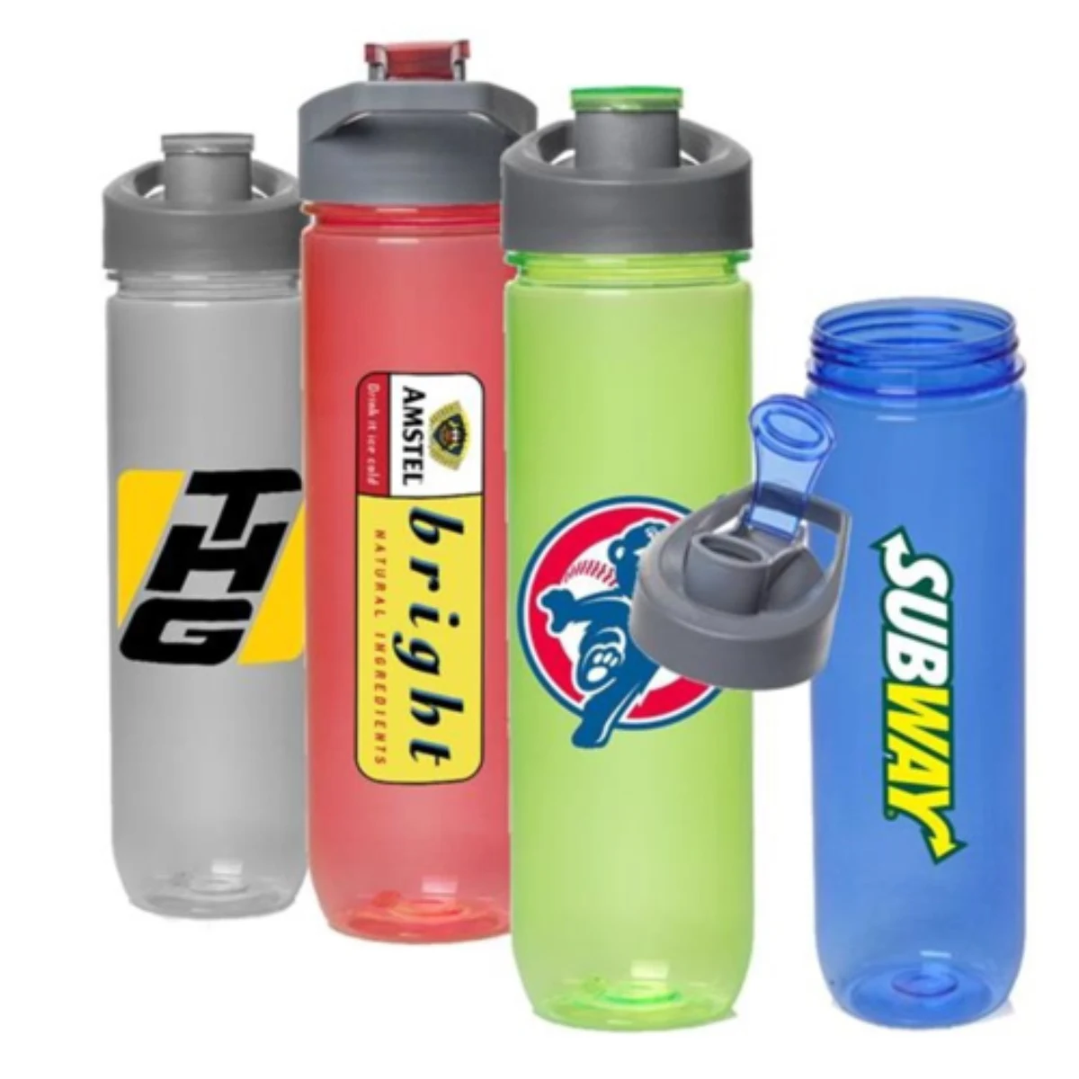28 Oz. Plastic Sports Water Bottle w/Flip Lid 1