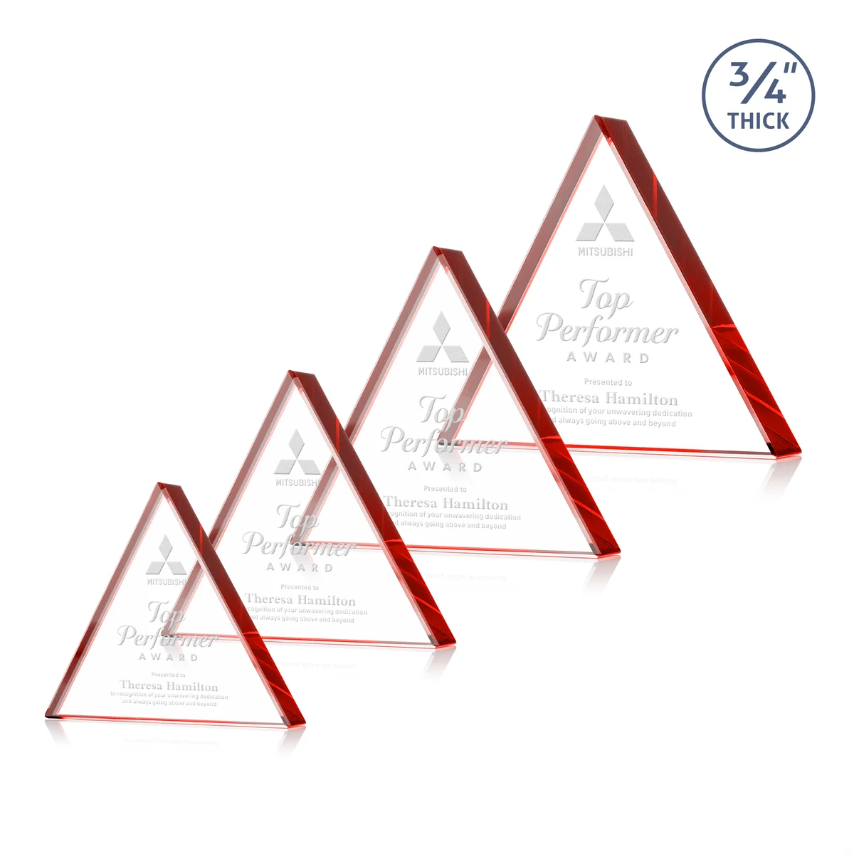 Adler Triangle Award - Red 1