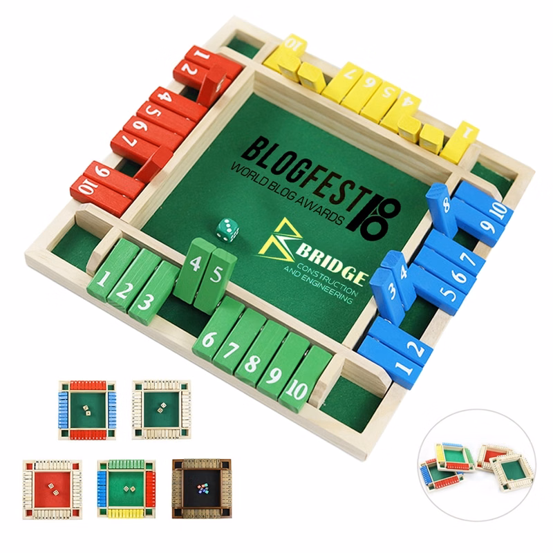 Shut The Box Wooden Board Game
