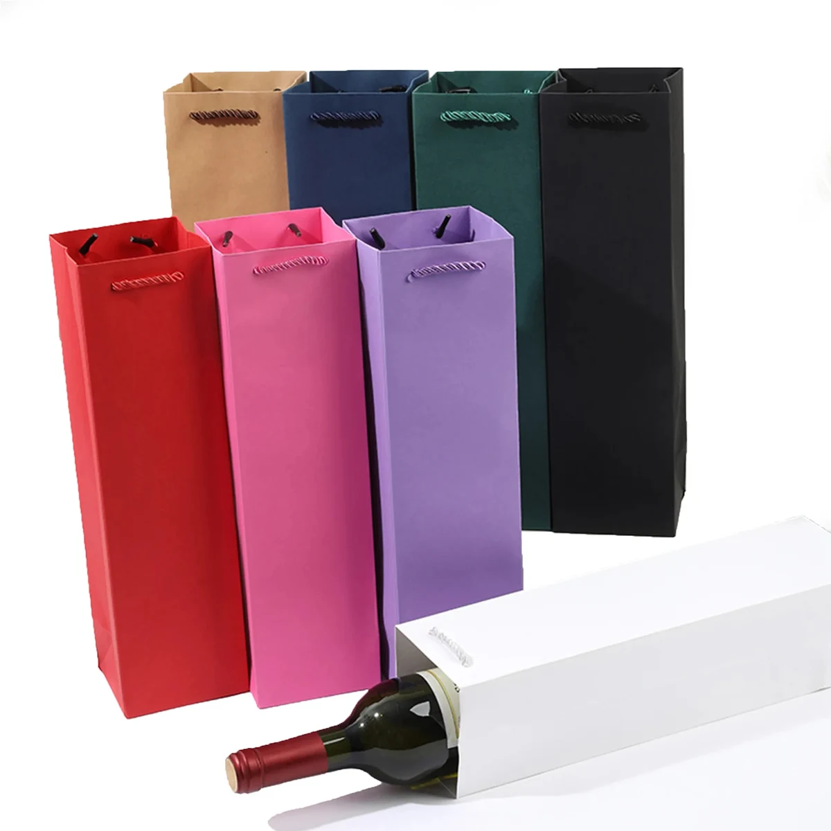 Wine Tote Kraft Paper Bag 1