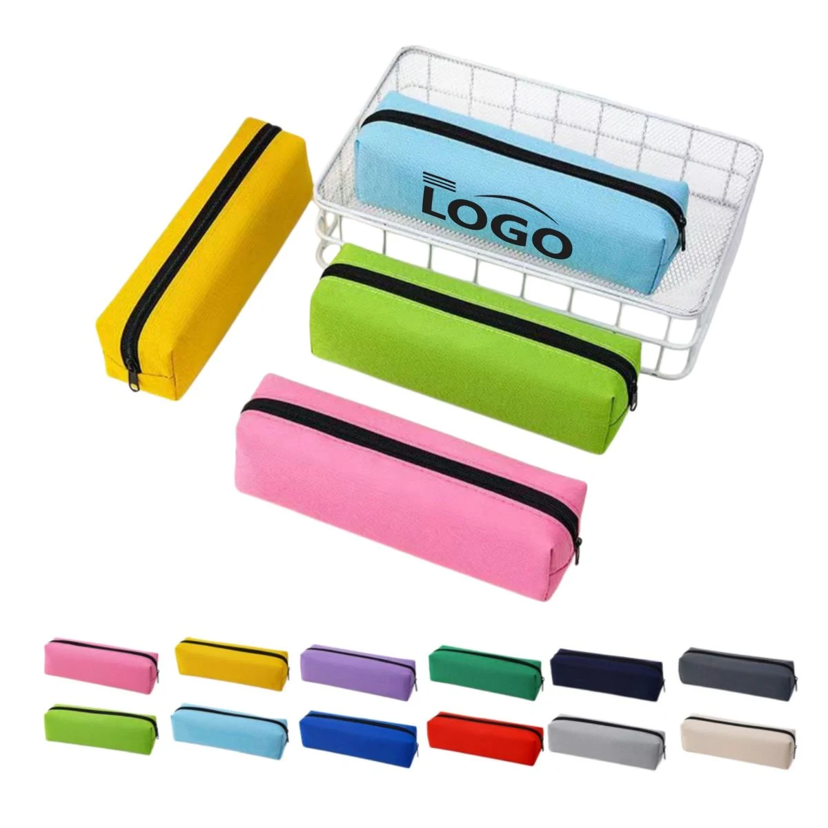 MOQ20pcs Colorful Oxford Fabric Pencil Pouch 1