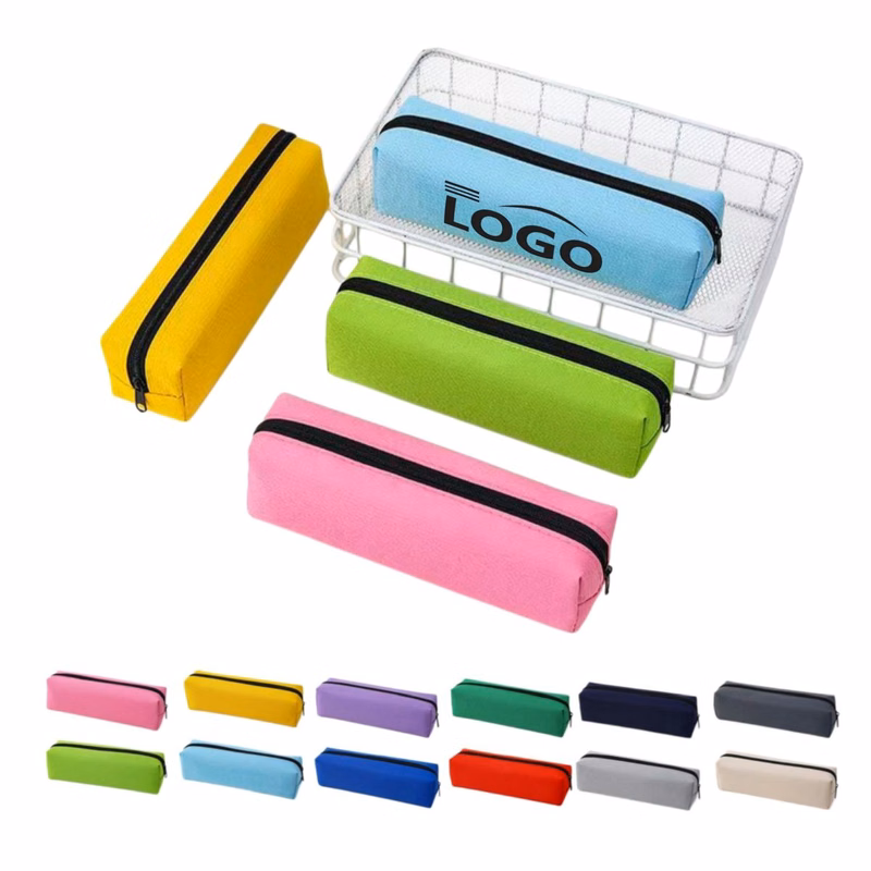 MOQ20pcs Colorful Oxford Fabric Pencil Pouch