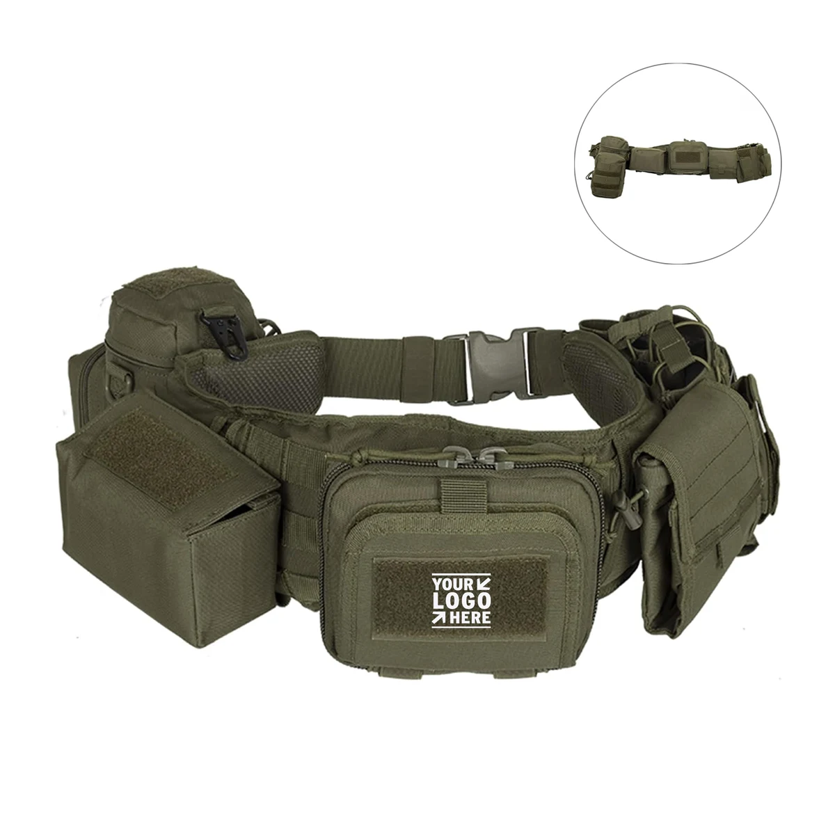Law Enforcement Modular 5 in 1 Tactical Duty Padded Heavy Equipment Police Utility Belt with Pouches 1