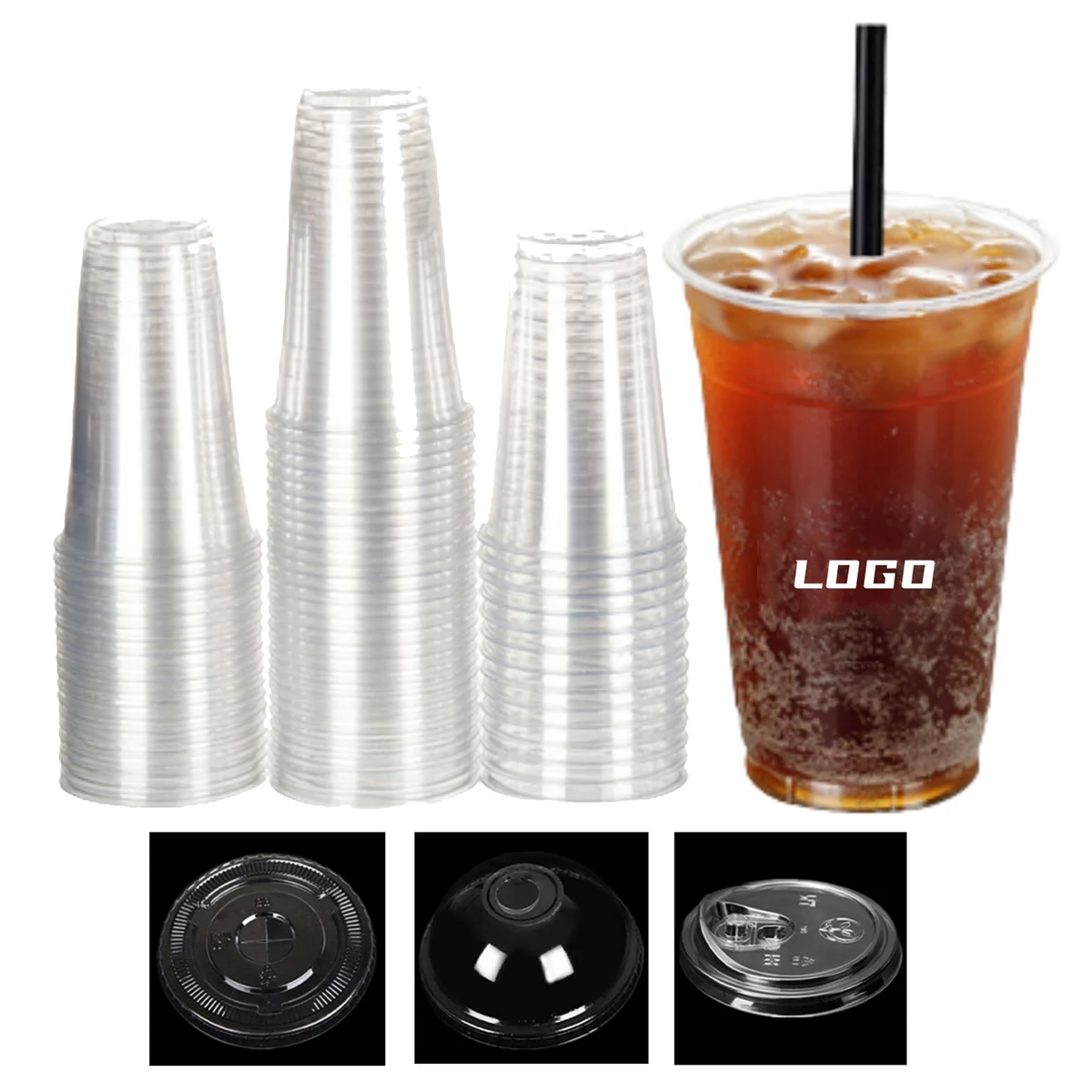 Clear Lid Disposable Coffee Cup 1