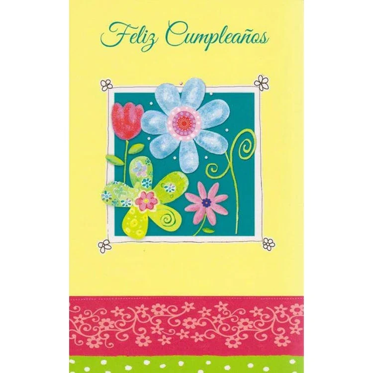 Spanish Birthday Cards - Assorted 5" x 7.75" 1