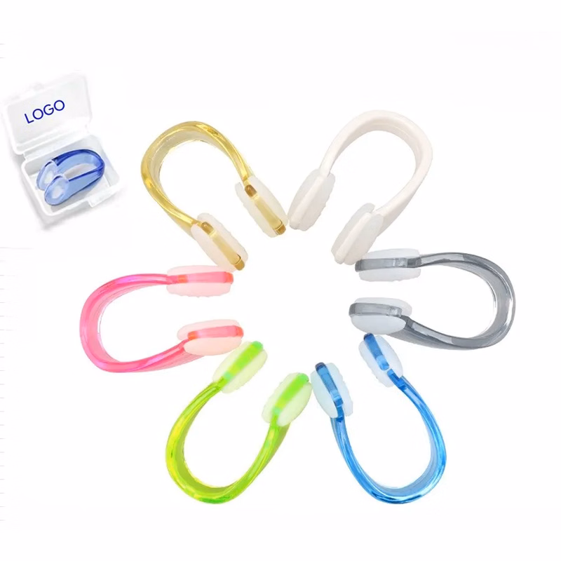 Custom logo silicone Swimming nose clip