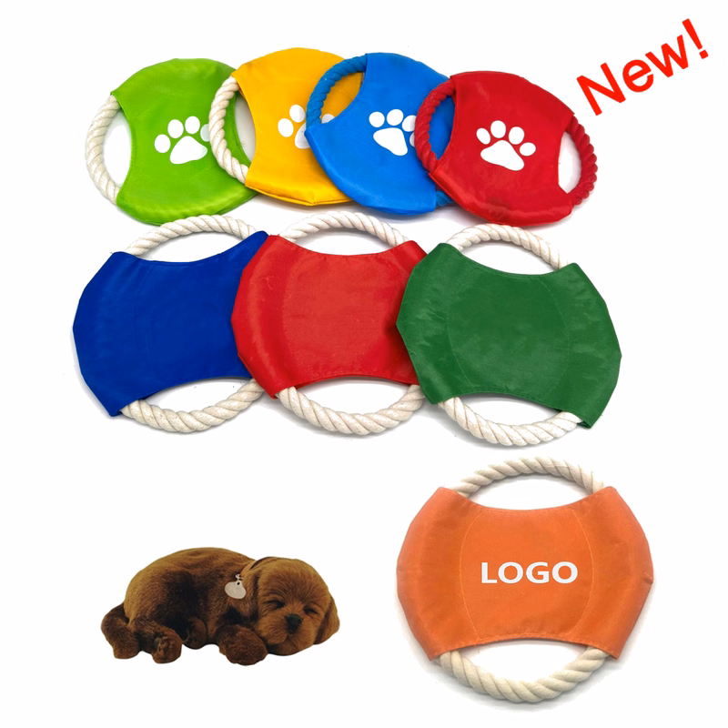 Cotton Rope Dog Flying Disk For Pet Training