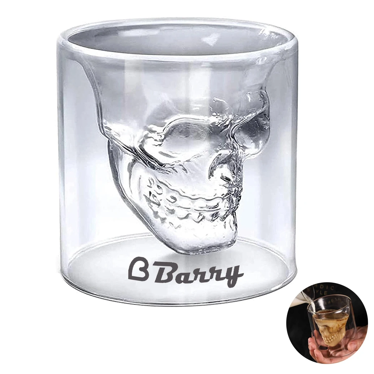 2.54 Oz Creative Skull Cup 1