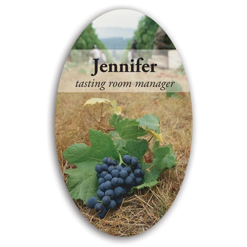 Rounded Oval Nameplate (4.625"x7.625") 1