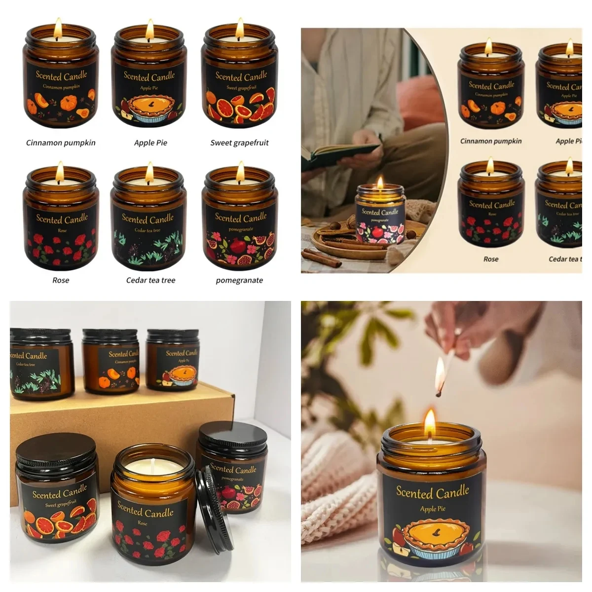 6 Pack Scented Candles 1