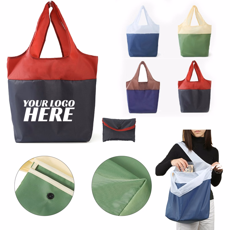 Reusable Foldable Grocery Tote Bag