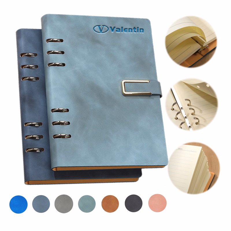Refillable A5 Leather Binder Journal