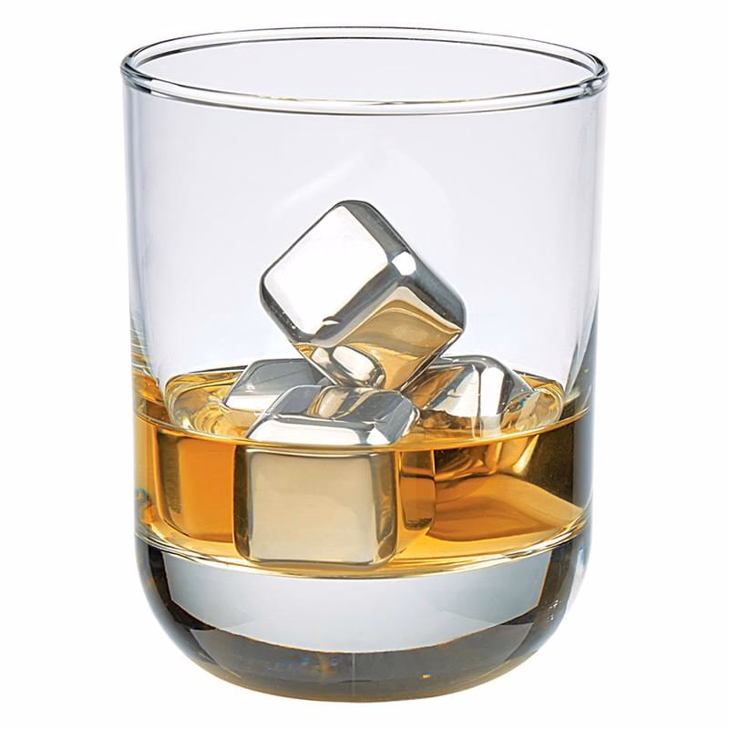 Stainless Steel Ice Cubes In Case