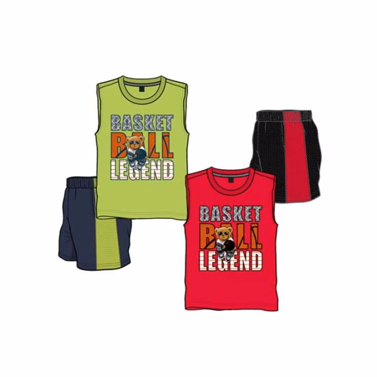 Boys 2 Pc Knit Tank Short Sets - Size 2-4T Assorted