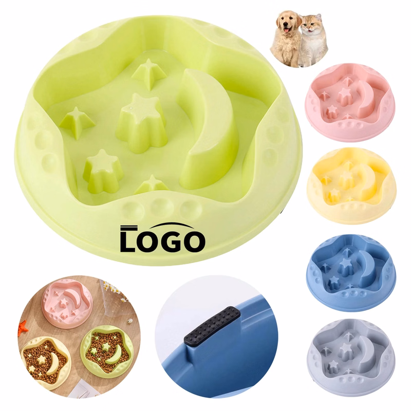 Plastic Training Pets Dog Slow Feeder Bowl