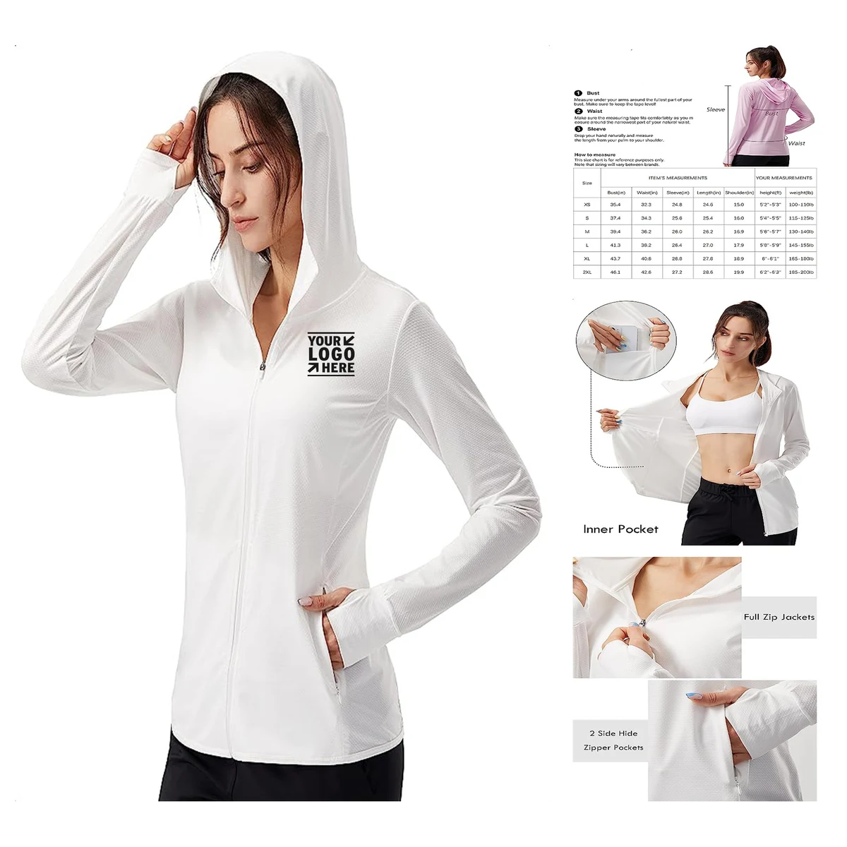 Women's UPF 50+ Sun Protection Hoodie Jacket 1