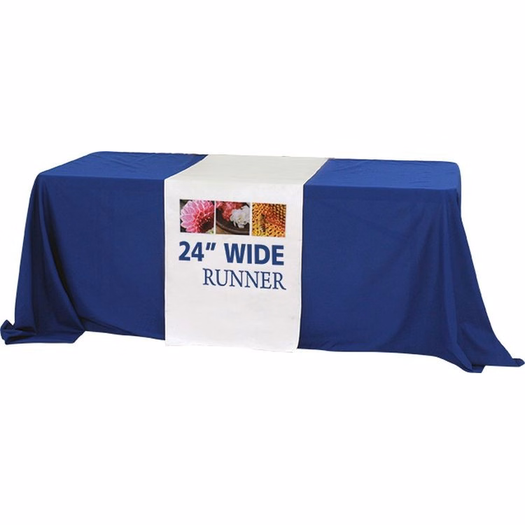 24" Wide 3-Sided Economy Coverage Table Runner