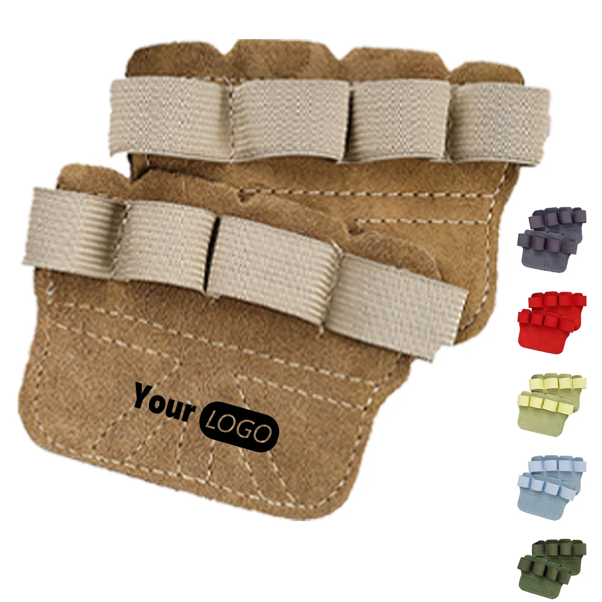 Leather Hard Pull Palm Fitness Assist Belt 1