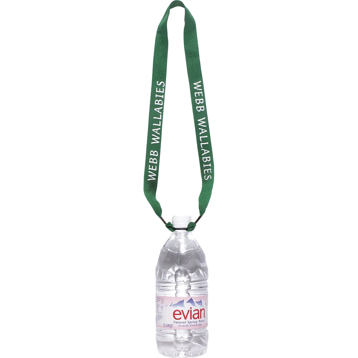 1" One Ply Cotton Lanyard with Rubber O-Ring Bottle Holder 1
