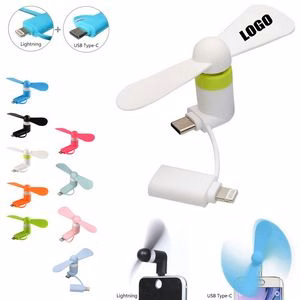 2 In 1 Mini Fan For USB C Ports With Safety Features