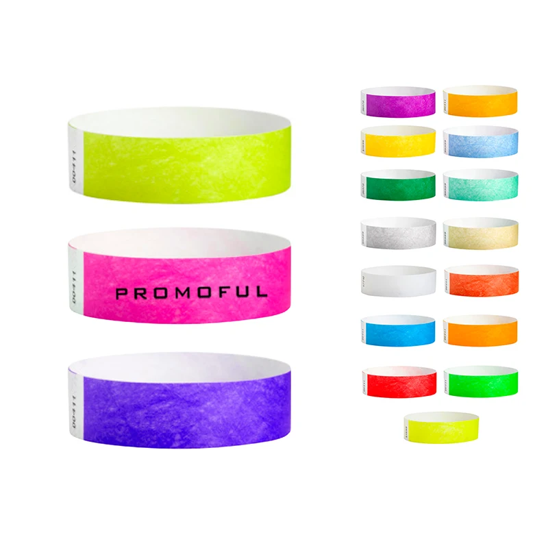 3/4" Printed Custom Tyvek Wristbands 1
