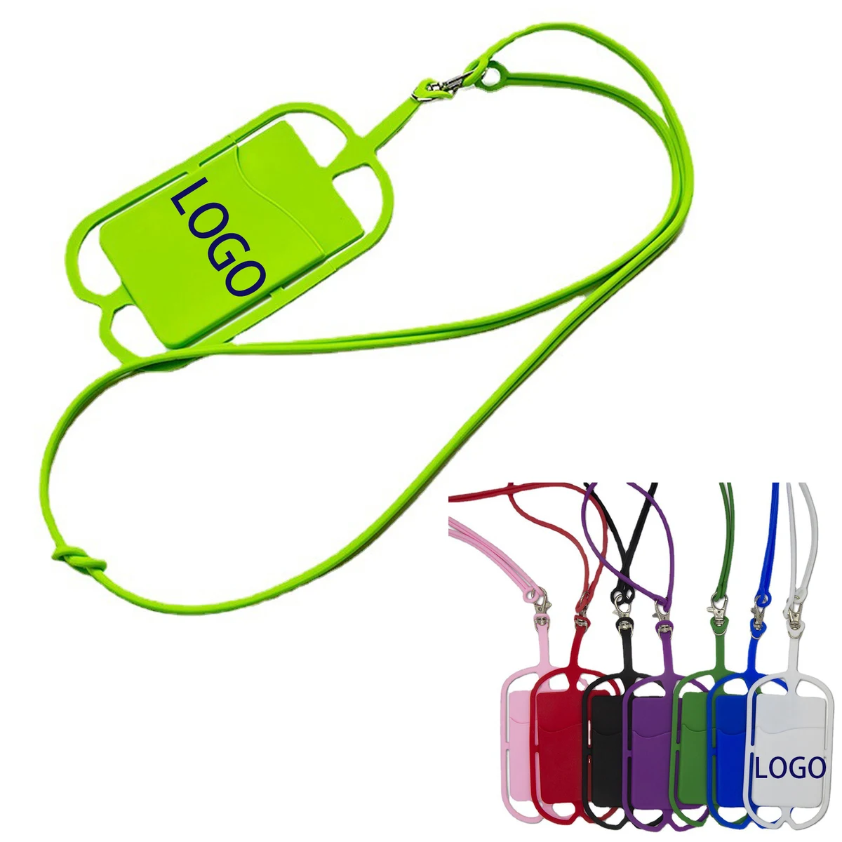 Silicone Card Holder with Lanyard 1