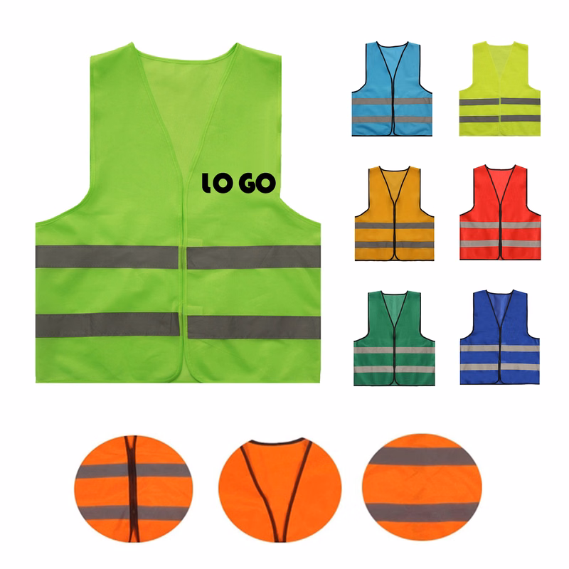Reflective Safety Vest Magic Tape Closure