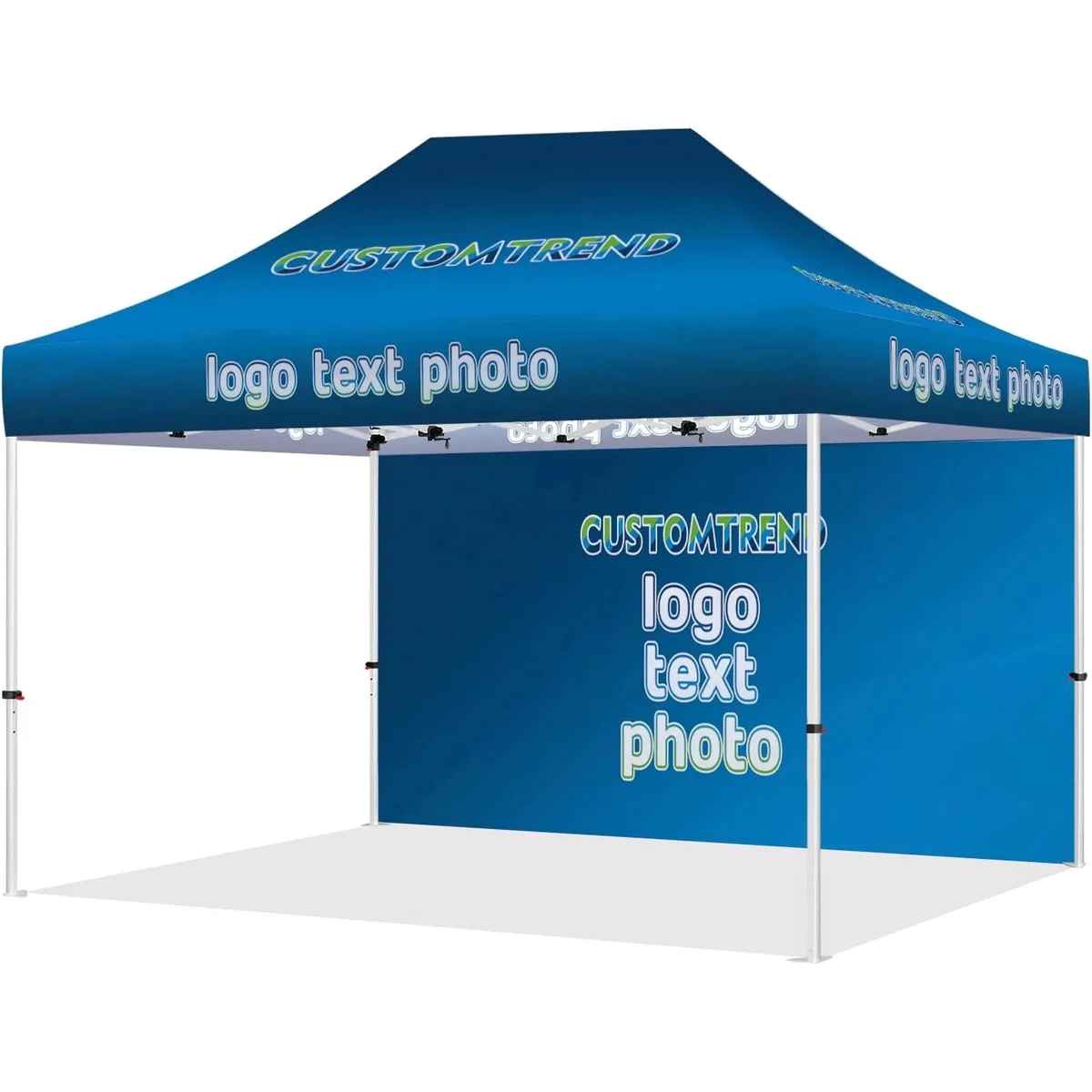 10' x15' Canopy Tent with One Single Side Wall (Sublimation) 1
