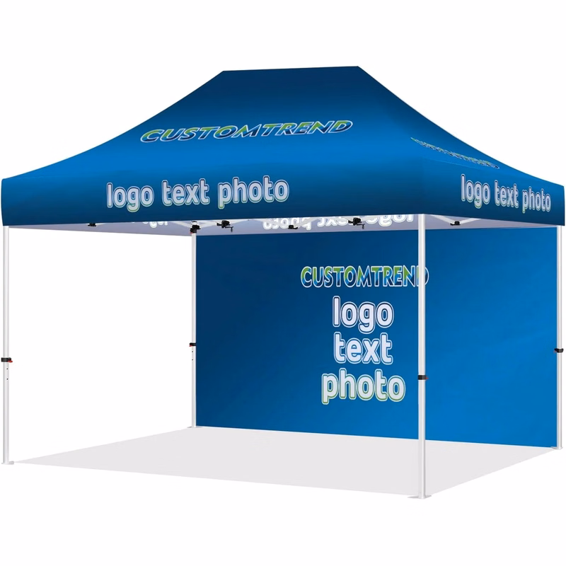 10' x15' Canopy Tent with One Single Side Wall (Sublimation)
