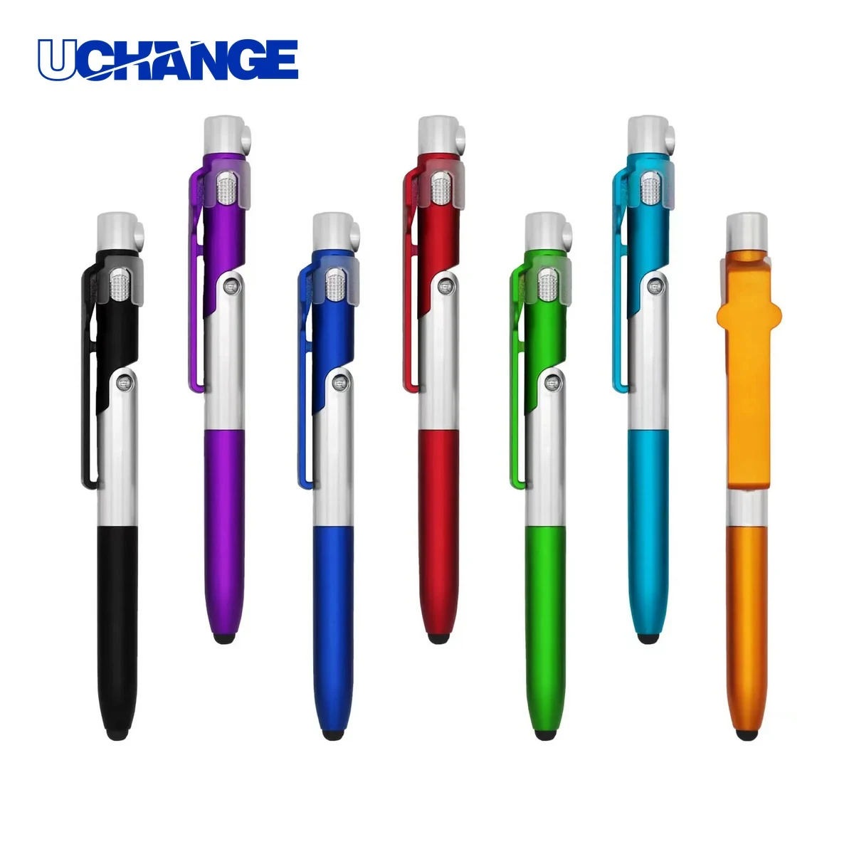 4-in-1 Folding Stylus Ballpoint Pen with LED Light 1