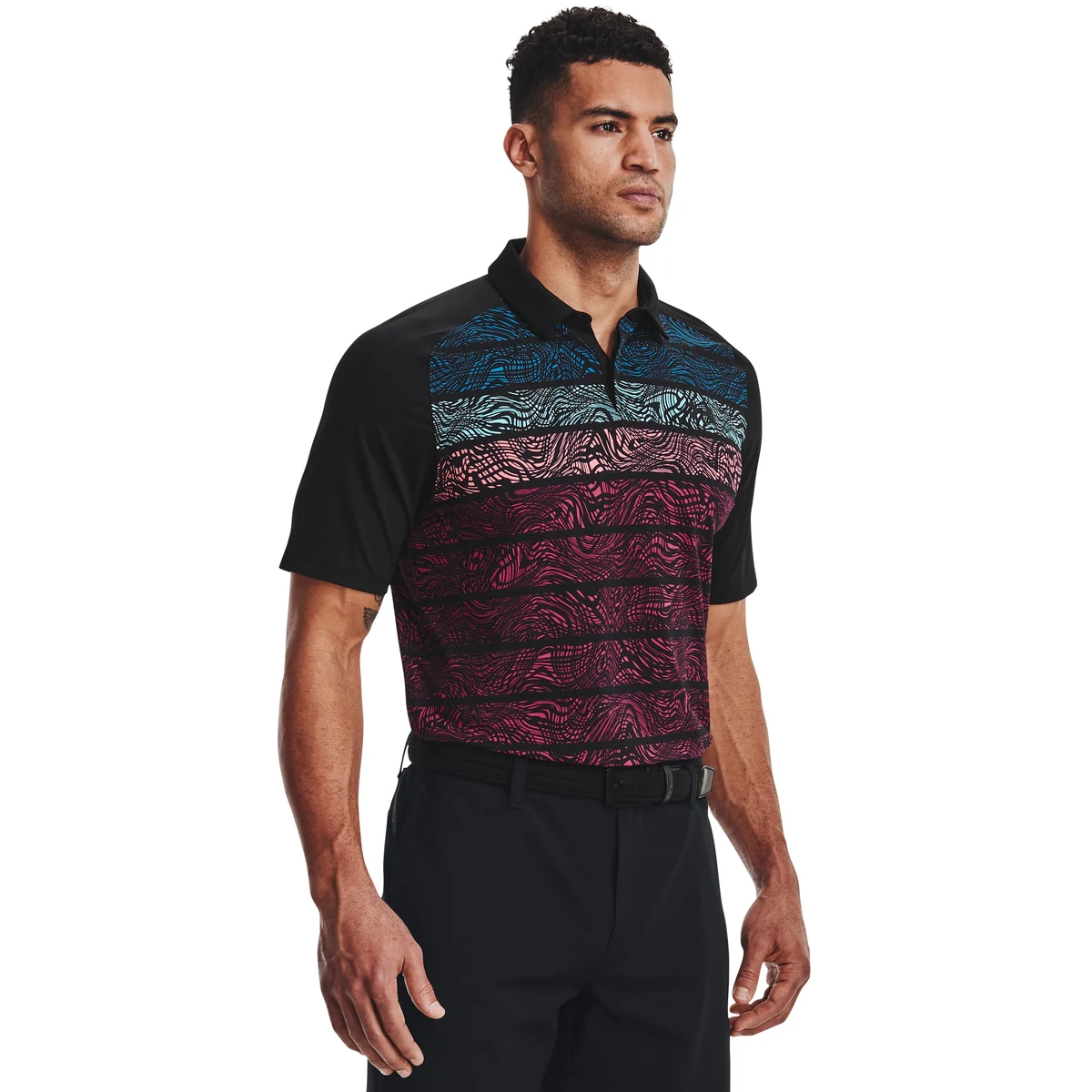 UA Iso-Chill Psych Stripe Men's Polo 1