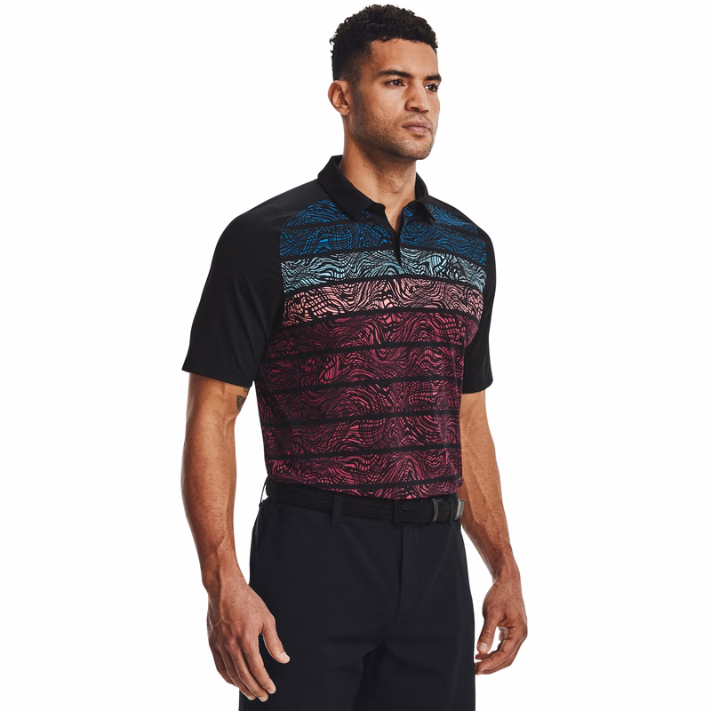 UA Iso-Chill Psych Stripe Men's Polo