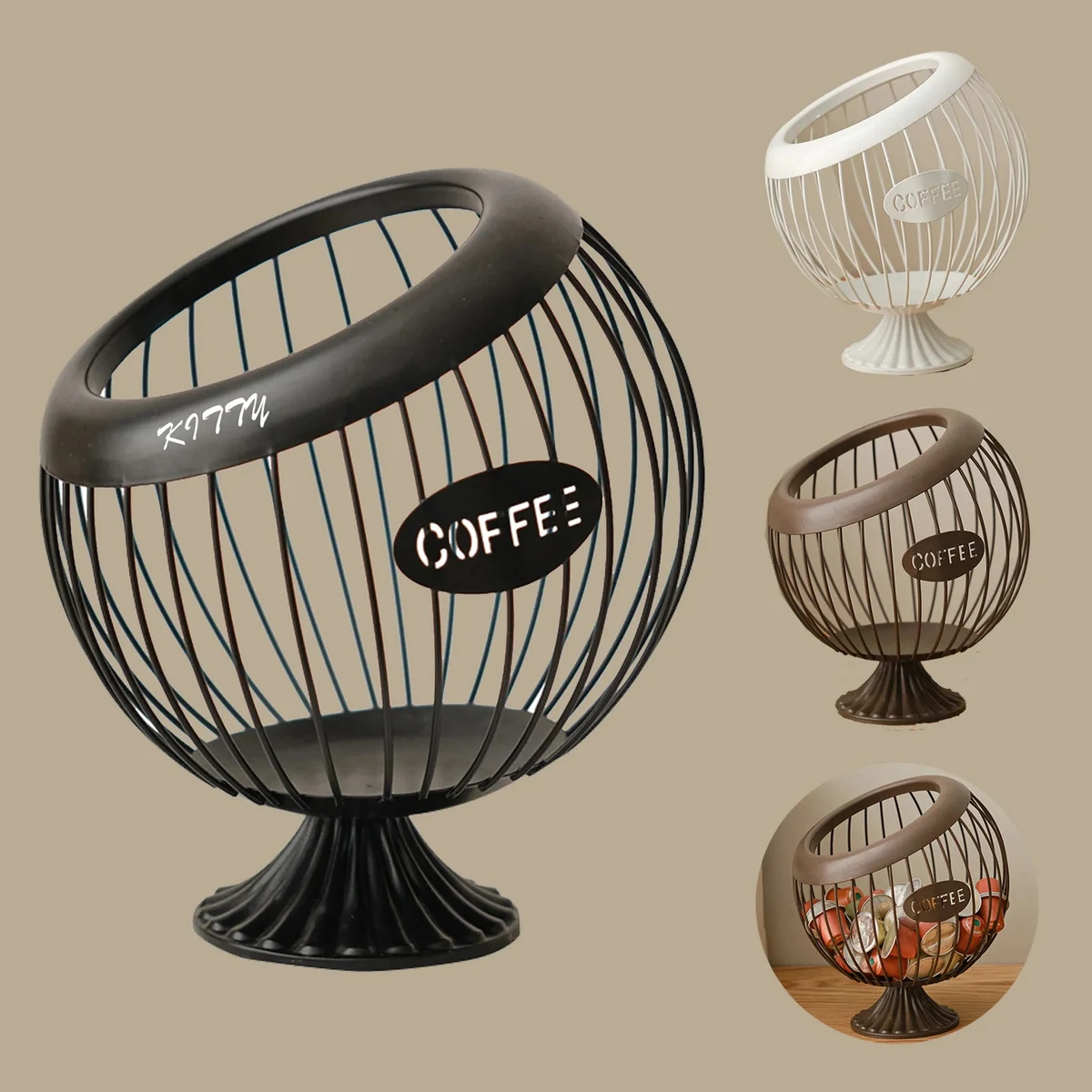 Iron Spherical Fruit Basket 1