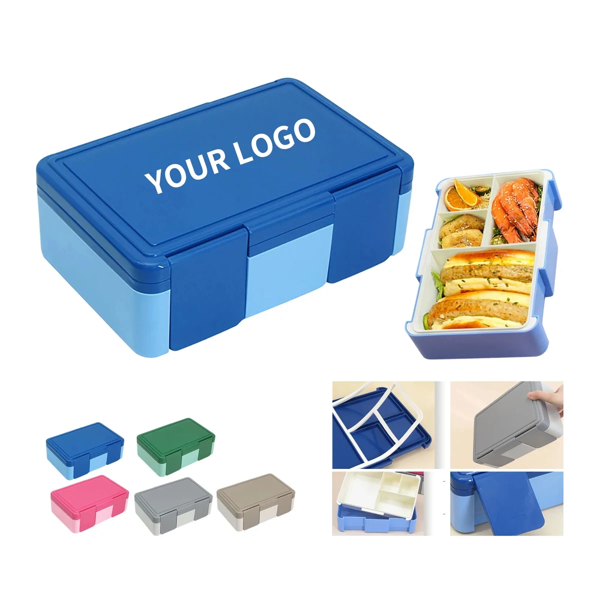 Lunch Box with Utensils and Compartments 1