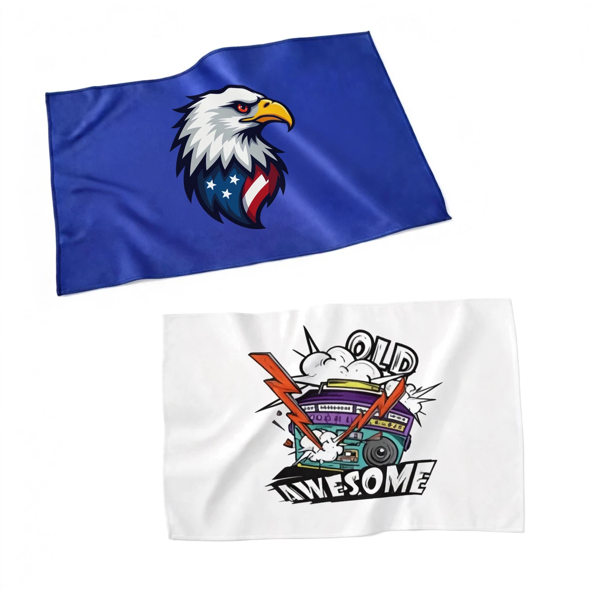 11" X 18" Full Color Rally Towel (Ocean) 1