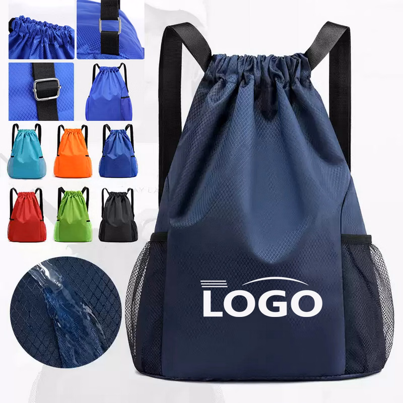 High-Capacity Sports Fitness Drawstring Backpack