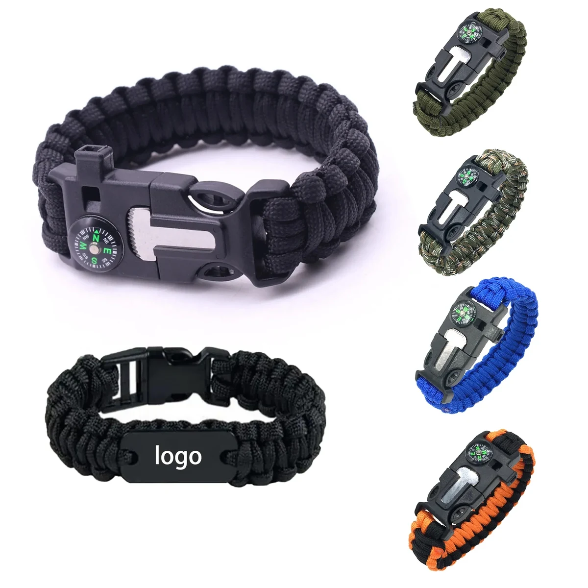 5-in-1 life saving seven-core paracord braided bracelet 1