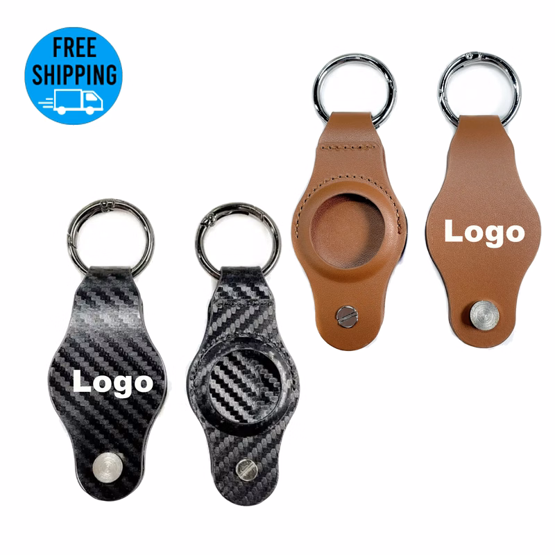 Carbon Fiber AirTag Key Organizer Keychain