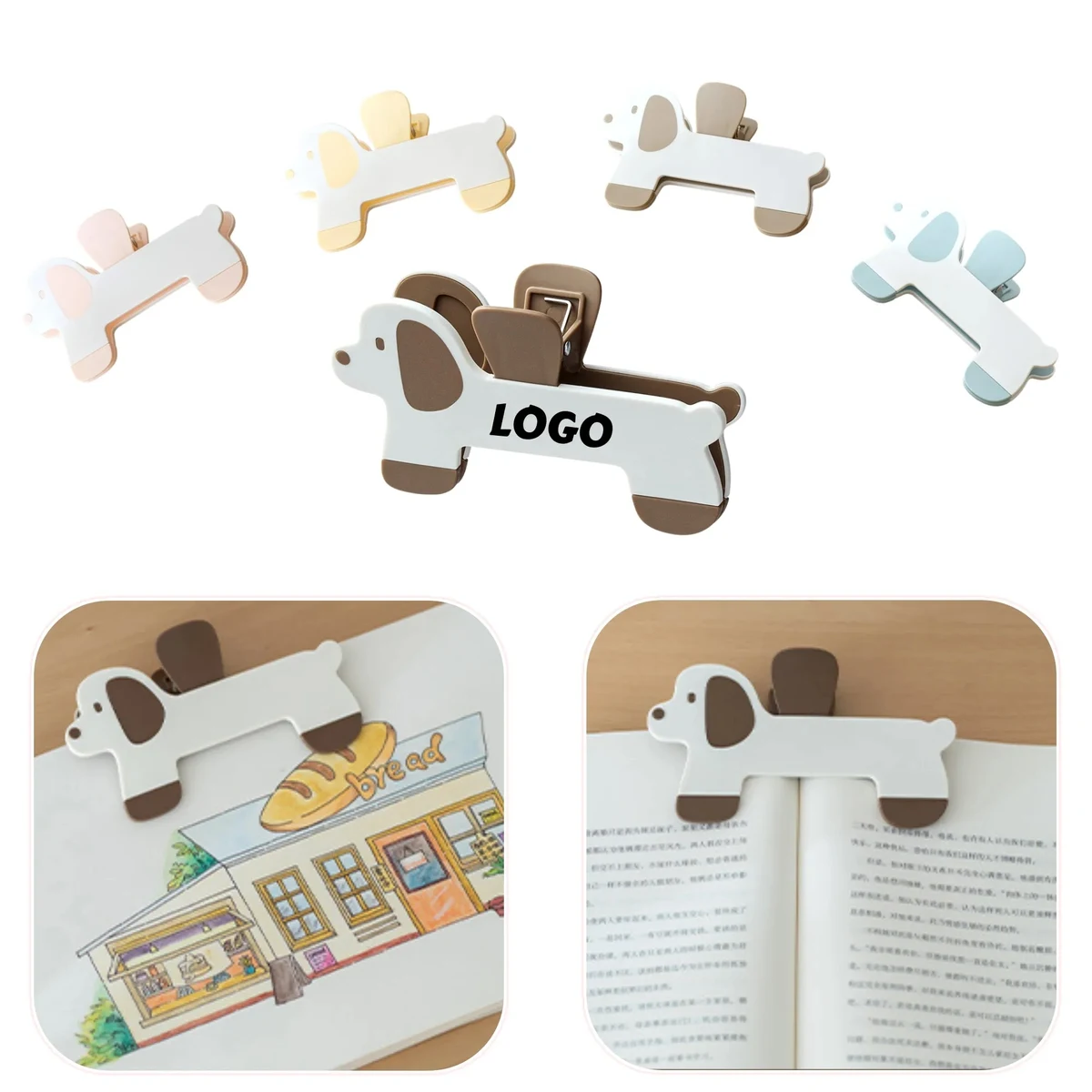 Fun Dog Shape Book Clip Reading Holder 1