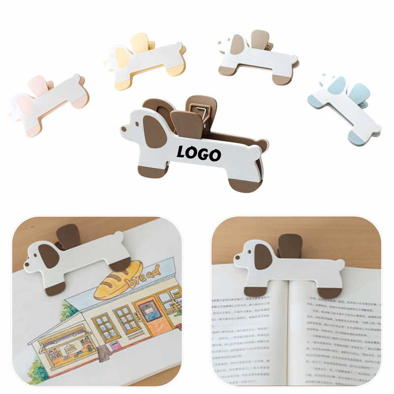 Fun Dog Shape Book Clip Reading Holder