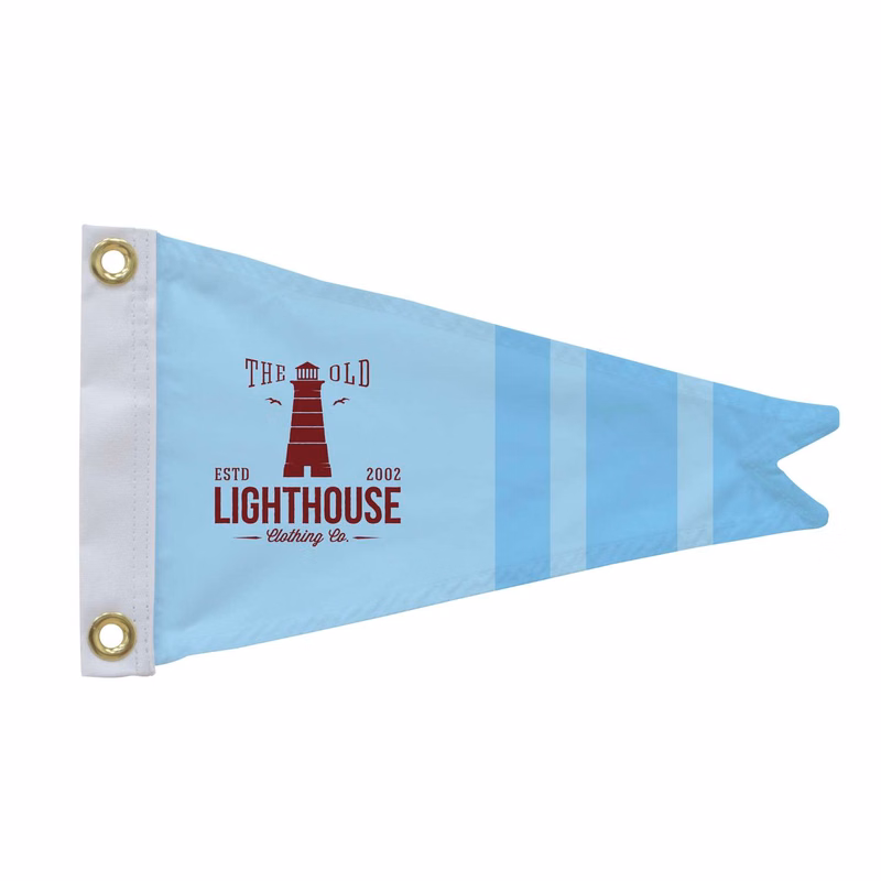 8" x 12" Polyester Burgee Flag Single-Sided