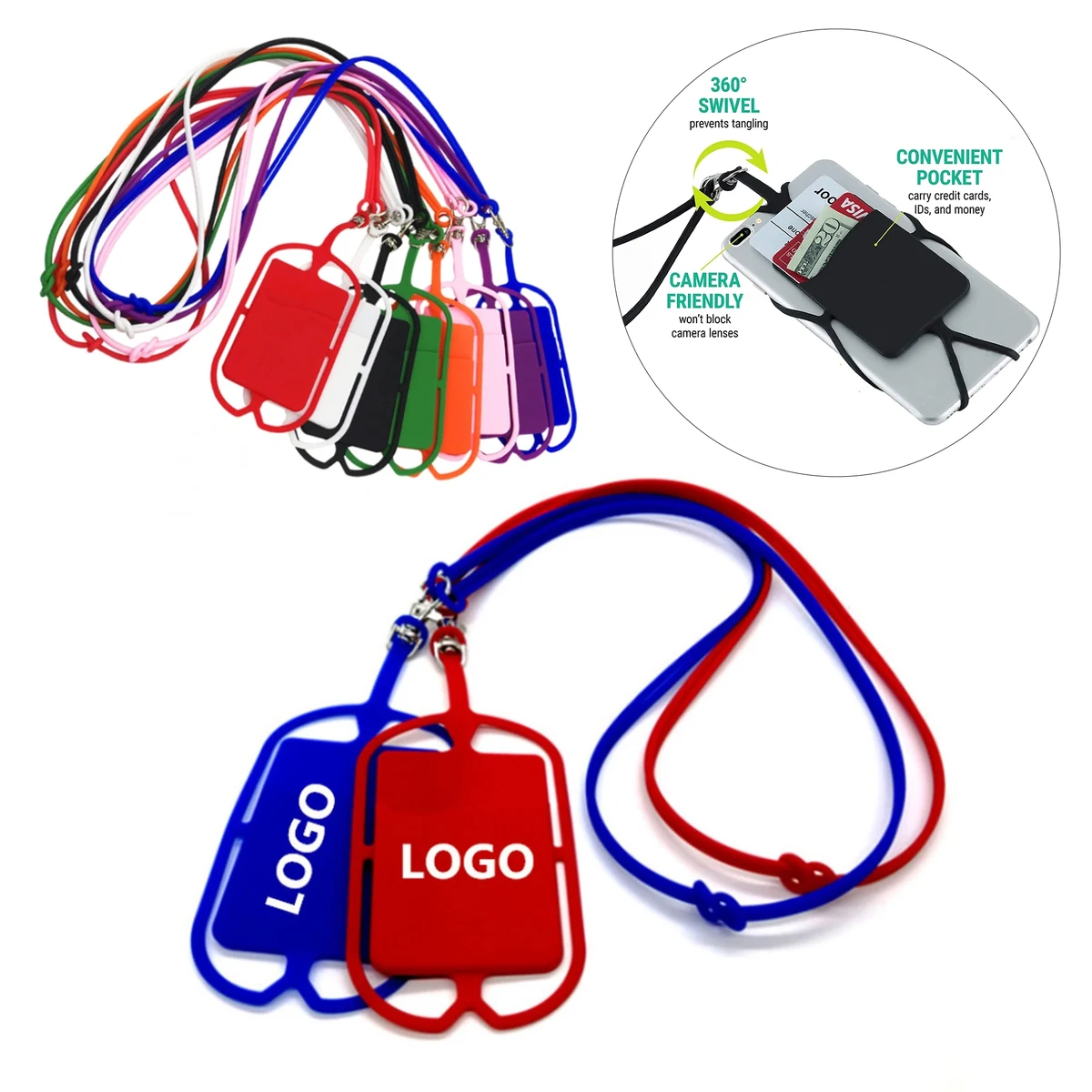 Silicone Cell Phone Holder Lanyard 1