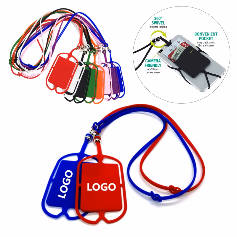 Silicone Cell Phone Holder Lanyard