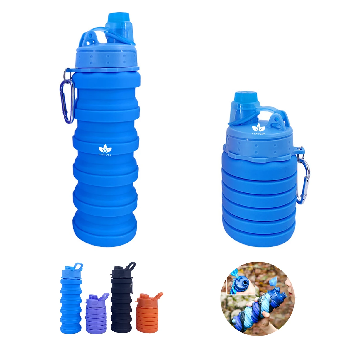 17Oz Foldable Portable Water Bottles 1