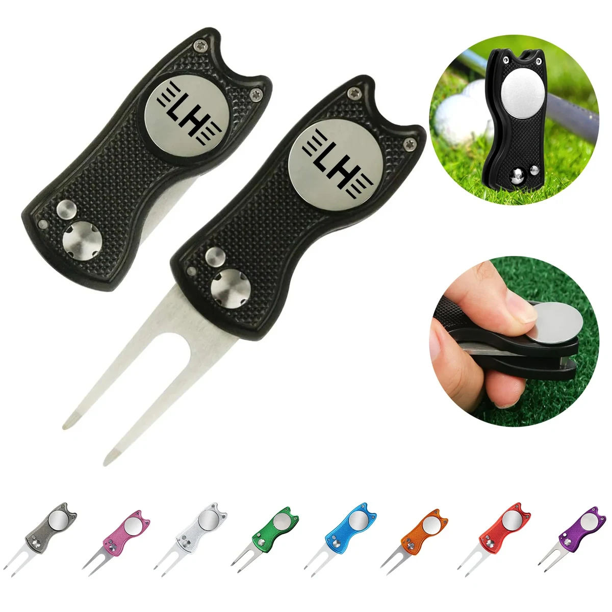 Foldable Golf Ball Green Fork 1