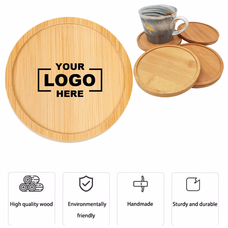 Bamboo Round Insulated Coaster