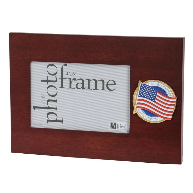 American Flag Medallion 4-Inch by 6-Inch Desktop Picture Frame 1