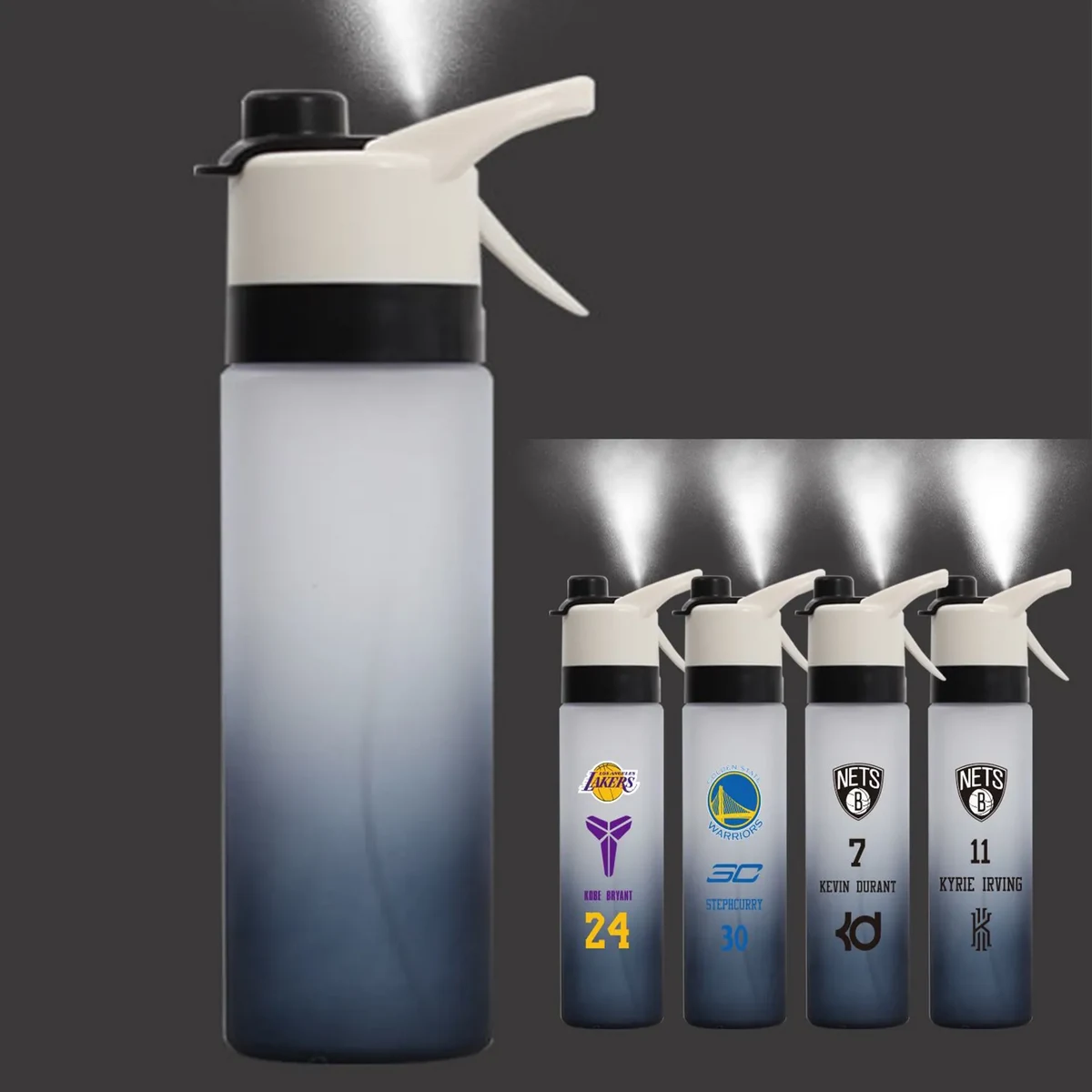 Portable Clear Spray Water Bottle 27Oz 1